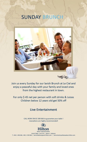 Le Ciel Sunday Brunch